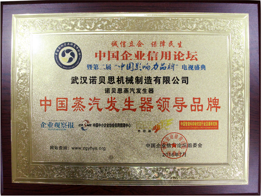 中國蒸汽發(fā)生器行業(yè)領導品牌諾貝思